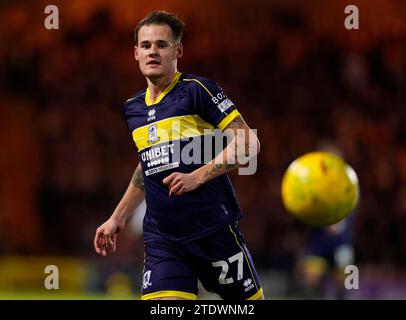 Burslem, UK. 19th Dec, 2023. Lukas Engel of Middlesbrough during the Carabao Cup match at Vale Park, Burslem. Picture credit should read: Andrew Yates/Sportimage Credit: Sportimage Ltd/Alamy Live News Stock Photo