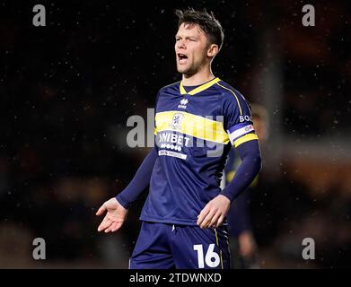 Burslem, UK. 19th Dec, 2023. Jonathan Howson of Middlesbrough during the Carabao Cup match at Vale Park, Burslem. Picture credit should read: Andrew Yates/Sportimage Credit: Sportimage Ltd/Alamy Live News Stock Photo