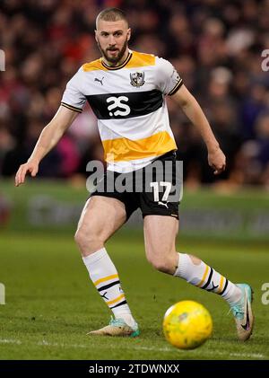 Burslem, UK. 19th Dec, 2023. Alex Iacovitti of Port Vale during the Carabao Cup match at Vale Park, Burslem. Picture credit should read: Andrew Yates/Sportimage Credit: Sportimage Ltd/Alamy Live News Stock Photo