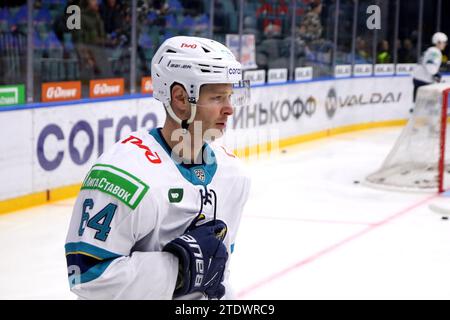 Saint Petersburg, Russia. 19th Dec, 2023. Sochi Hockey Club player, Jesse Graham (64) seen in action during the Kontinental Hockey League, regular season KHL 2023 - 2024 between SKA Saint Petersburg and Sochi at the Ice Sports Palace. Final score; SKA Saint Petersburg 7:2 Sochi. (Photo by Maksim Konstantinov/SOPA Images/Sipa USA) Credit: Sipa USA/Alamy Live News Stock Photo