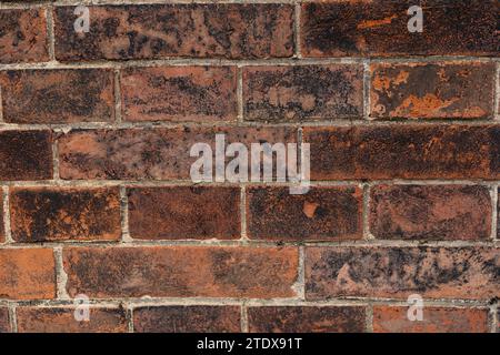 Old red brick wall. Background and texture for graphic design or wallpaper. Stock Photo