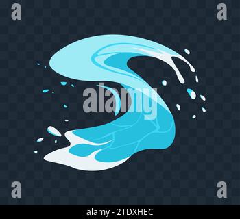 Vector Liquid water splash Stock Vector