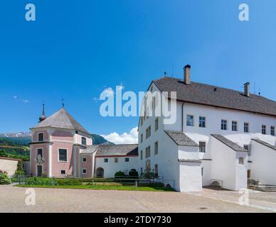 Sterzing (Vipiteno): former member of the Teutonic Order., St. Elisabeth Church. Today Multscher Museum. in South Tyrol, Trentino-South Tyrol, Italy Stock Photo