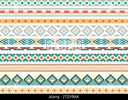 Coloured ornaments collection vector Stock Vector