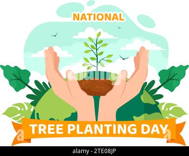 Cartoon Green 312 Arbor Day Tree Planting Poster Template Download on  Pngtree