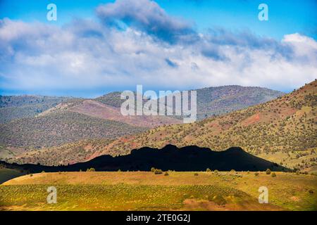 The Rolling Hills of John Day Fossil Beds National Monument, Oregon Stock Photo