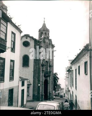 12/31/1968. View of the Orotava cathedral (Tenerife). Credit: Album / Archivo ABC / Luis Ramírez Stock Photo