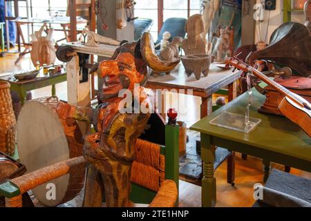 Objects at Diego Rivera and Frida Kahlo Studio and House in Mexico City, Mexico Stock Photo