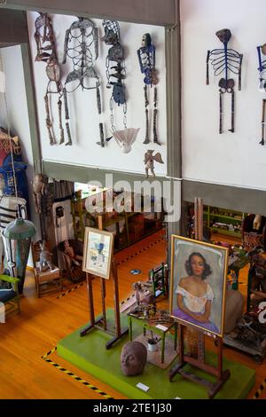 Portrait of Dolores Del Rio on display at Diego Rivera and Frida Kahlo Studio and House in Mexico City, Mexico Stock Photo