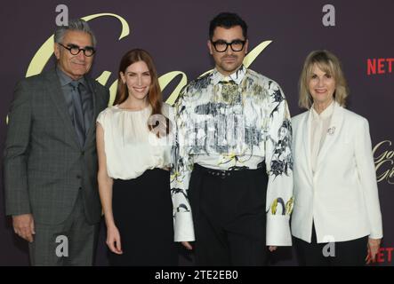 LOS ANGELES, CA - DECEMBER 19: Eugene Levy, Sarah Levy, Daniel Levy, Deborah Divine at the Netflix LA Premiere Of Good Grief on December 19, 2023 at The Egyptian Theater in Los Angeles, California. Copyright: xFayexSadoux Stock Photo