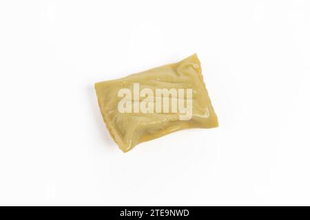 Swabian dumpling maultasche isolated on white background Stock Photo