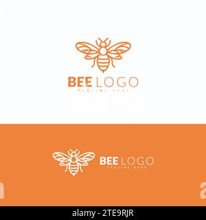 A Simple and Striking Bee Logo Stock Vector