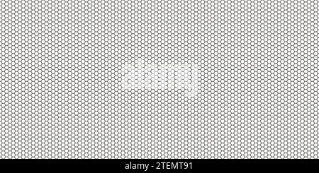 Mosquito window net with a seamless pattern in the form of PVC hexagons or interwoven threads. Protecting doorways from flies and other flying insects Stock Vector