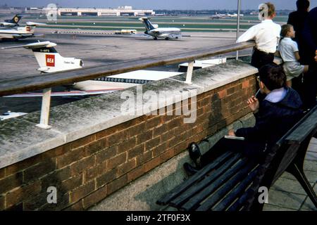 Queens Building, London, Heathrow, Airport in 1968 Stock Photo