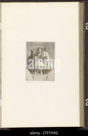 Seething Pot Profeet Jeremia, Adam Sculptors, After Michelangelo, c. 1585 print The ...