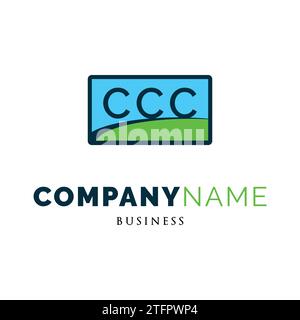 Initial Letter CCC Icon Logo Design Template Stock Vector