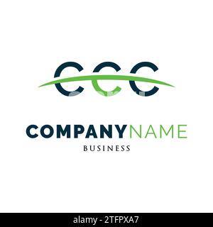 Initial Letter CCC Icon Logo Design Template Stock Vector