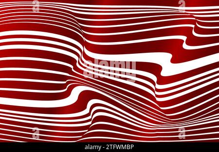 BACKGROUND RED RIBBON ON WHITE ABSTRACT BACKGROUND Stock Vector