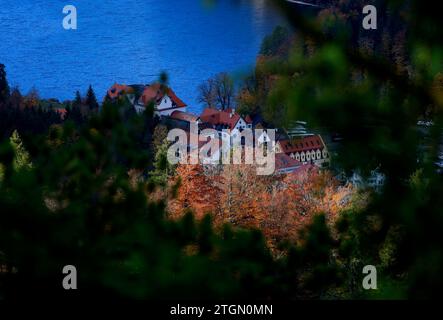 Image of autumn near Fussen in Bavaria Stock Photo