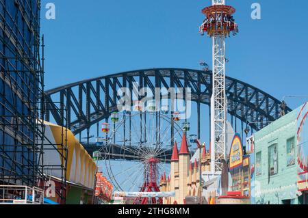 Main Street, Luna Park Sydney, Milsons Point, Sydney, New South Wales, Australia Stock Photo