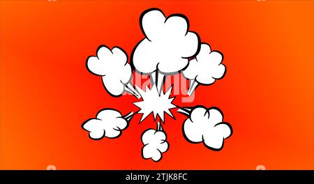 SMOKE EXPLOSION EFFECT Stock Vector
