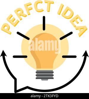 Quick tips circle message bubble with light bulb emblem. Banner design for business and advertising. Vector Illustration - High Resolution Illustratio Stock Vector
