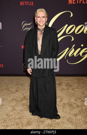 LOS ANGELES, CALIFORNIA - DECEMBER 19: Mason Alexander attends the Los Angeles Premiere of Netflix's 'Good Grief' at The Egyptian Theatre Hollywood on Stock Photo