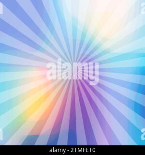 Abstract sunbeam rays colorful background template Stock Vector