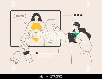 Body contouring abstract concept vector illustration Stock Vector Image ...