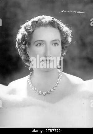 12/31/1960. María de las Mercedes Borbón. Credit: Album / Archivo ABC Stock Photo
