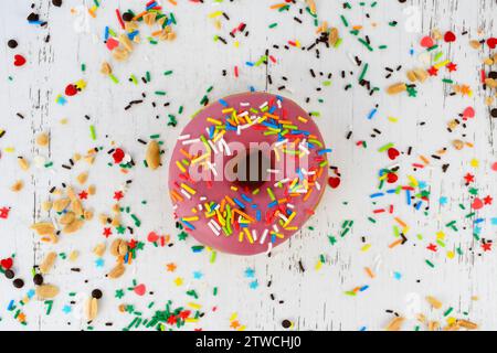 Pink donuts Stock Photo