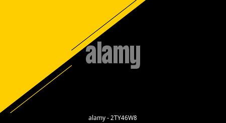 simple black yellow background vector illustration Stock Vector