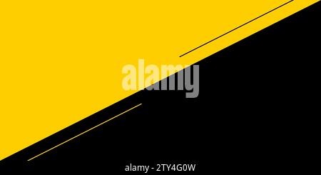 simple black yellow background vector illustration Stock Vector