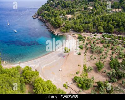 Cala Tuent, municipio de Escorca,  Paraje natural de la Serra de Tramuntana, Mallorca, balearic islands, Spain Stock Photo