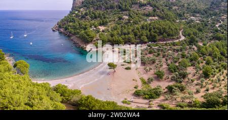 Cala Tuent, municipio de Escorca,  Paraje natural de la Serra de Tramuntana, Mallorca, balearic islands, Spain Stock Photo