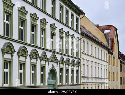 20 December 2023, Brandenburg, Frankfurt (Oder): Apartments in apartment buildings in renovated old buildings. Photo: Patrick Pleul/dpa Stock Photo