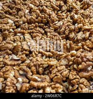 Raw fresh organic walnut without shell nuts. Stock Photo