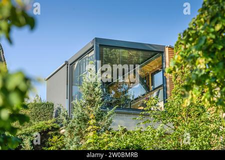 Moderner Wintergarten, Ferienwohnung, Strandpromenade, Heringsdorf, Usedom, Mecklenburg-Vorpommern, Deutschland Stock Photo