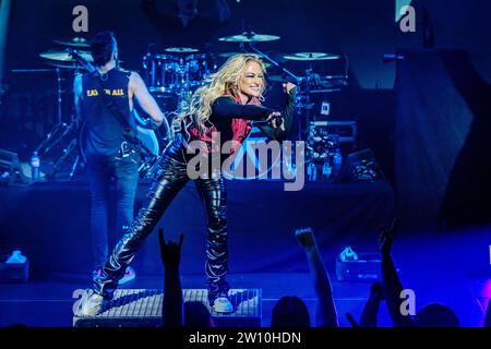 Oslo, Norway. 11th, December 2023. The American heavy metal band Butcher Babies performs a live concert at Vulkan Arena in Oslo. Here vocalist Heidi Shepherd is seen live on stage. (Photo credit: Gonzales Photo - Ketil Martinsen). Stock Photo