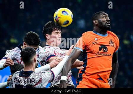 Milan, Italy, 20/12/2023, during the Italian Coppa Italia football match FC Internazionale vs Bologna at San Siro Stadium in Milan, Italy on December 21, 2023 Credit: Piero Cruciatti/Alamy Live News Stock Photo