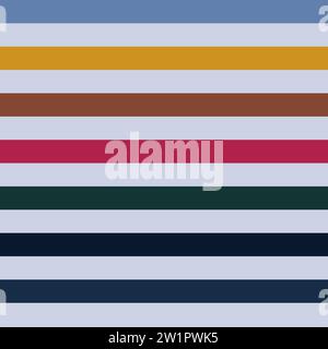 Multicolored Horizontal Stripes Pattern Background Stock Vector