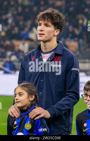 Milan, Italy - december 20 2023 - Inter-Bologna Coppa Italia ottavi di finale - fabbian giovanni bologna Credit: Kines Milano/Alamy Live News Stock Photo