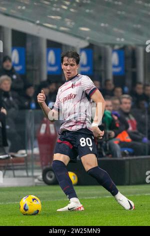 Milan, Italy - december 20 2023 - Inter-Bologna Coppa Italia ottavi di finale - giovanni fabbian bologna Credit: Kines Milano/Alamy Live News Stock Photo