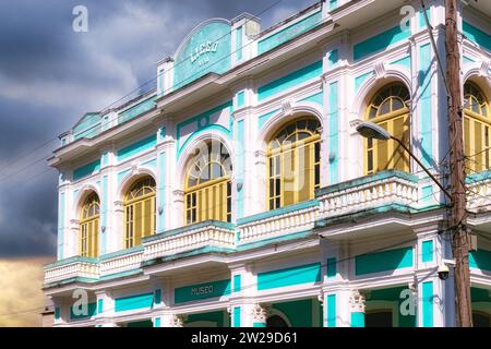 Liceo building also Museum of Decorative Arts, Ciego de Avila, Cuba, 2020 Stock Photo