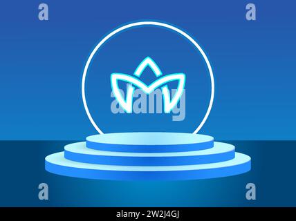 Letter MA blue logo sign. Vector logo design for business. Stock Vector