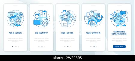 Walkthrough challenges of cognitive computing with concept Stock Vector