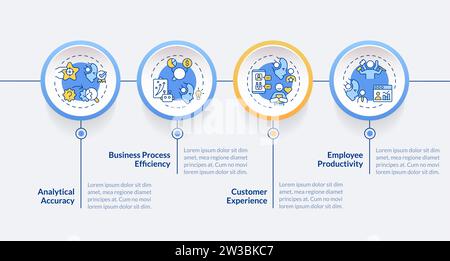 2D cognitive computing layout with creative icons concept Stock Vector