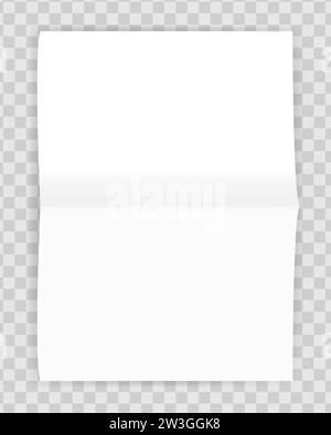Rectangular curved documentation paper on transparent background ...