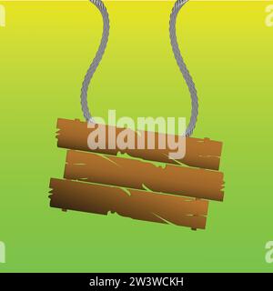 VECTOR WOODEN SIGN Stock Vector