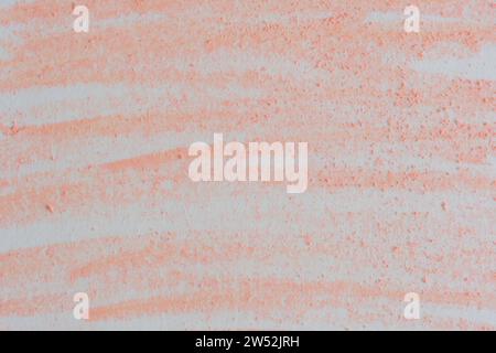 Background is white sheet painted over with pink pencil Stock Photo
